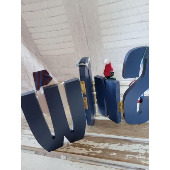 Snowman snow jointed home Xmas decor folk art fun - Picture 5 of 6